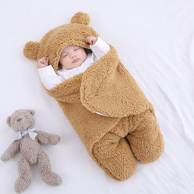 Wrapped Baby Sleeping Bag,Teddy Bear Shape
