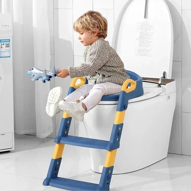 Potty-Trainer Seat Ladder Step Up Commode Seat