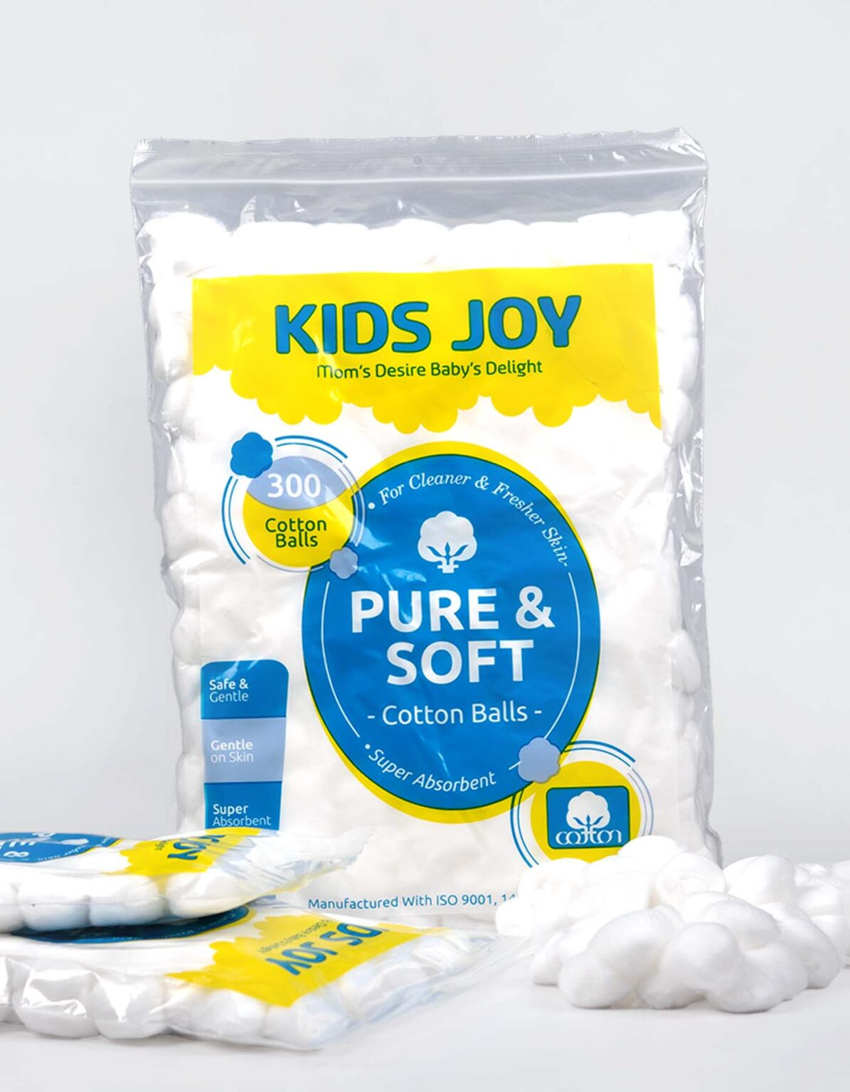 Kids Joy  Cotton Balls Zip Pack