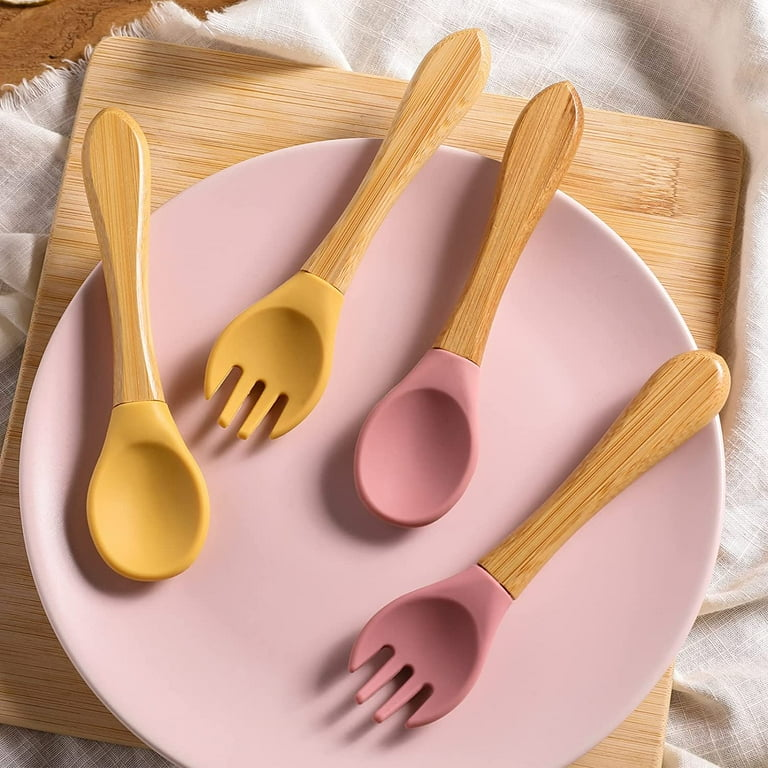 Silicone Baby Fork and Spoon Set