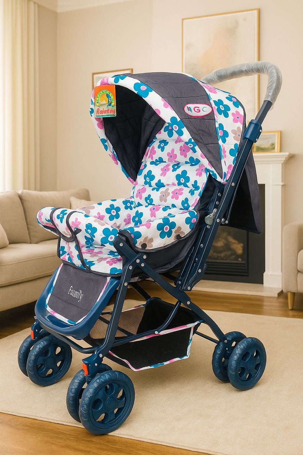 Foldable Stroller 001 (White)