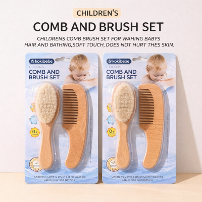 Natural Eco-friendly Wooden Baby Hair Brush