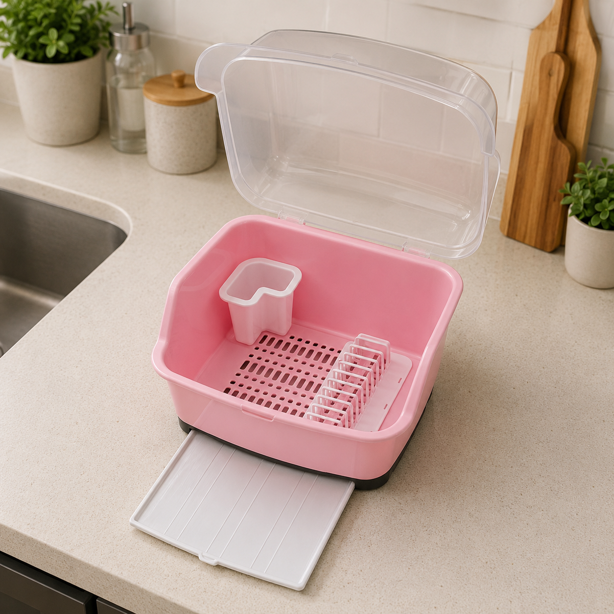 Plate Rack with Cover Daxer
