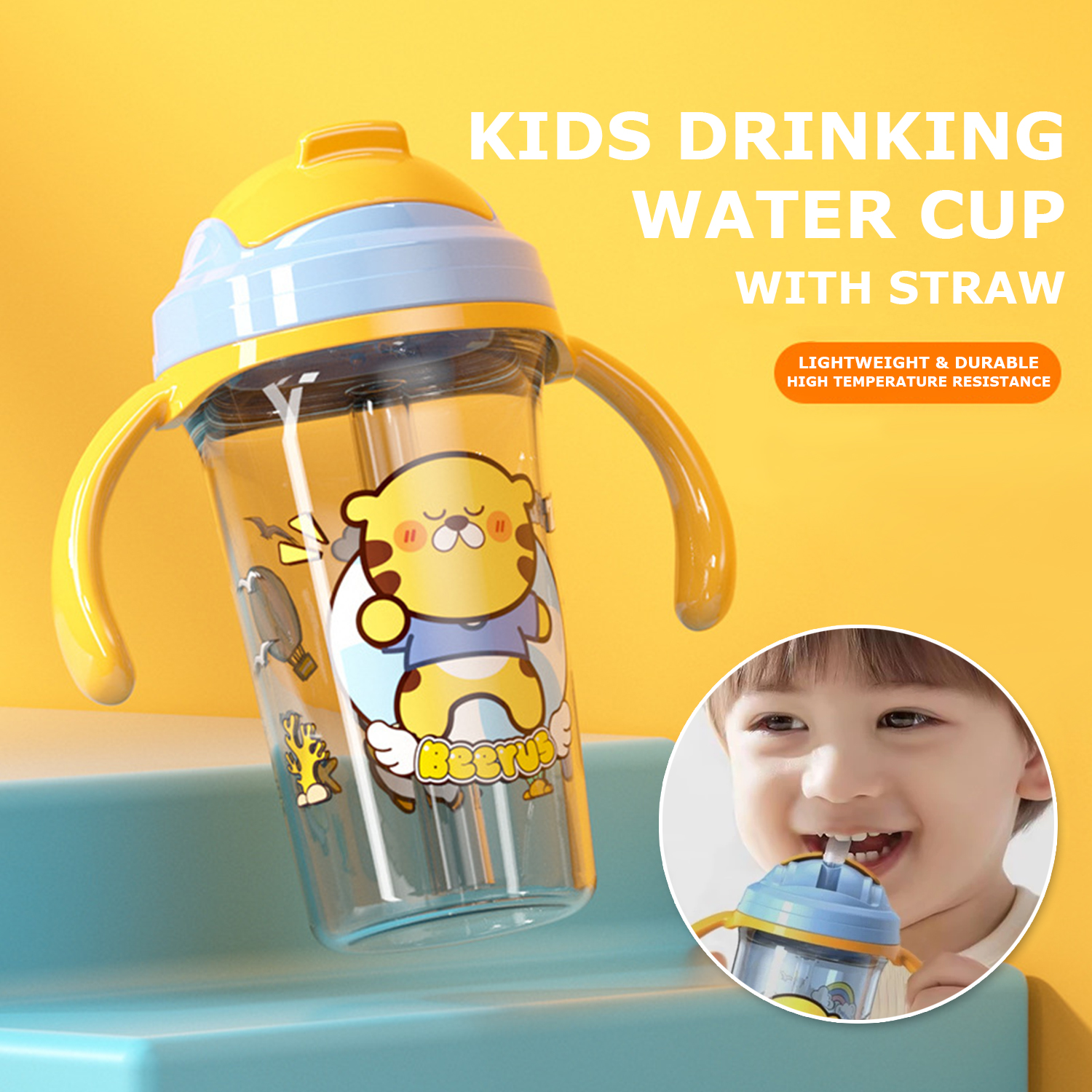 Feeding Cup With Straw