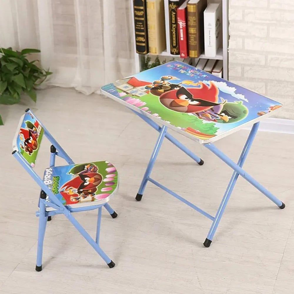 Foldable Kids Study Table and Chair